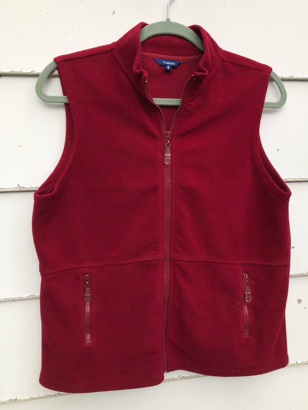 Y2K Gorpcore Reitmans Red Fleece Zip-Up Vest